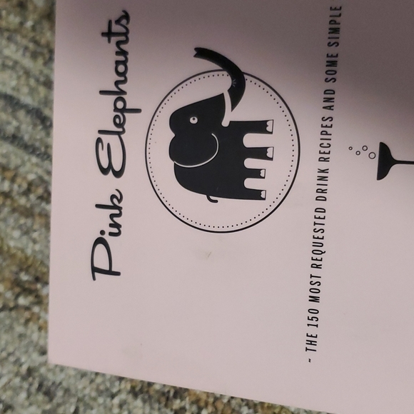 Egg & Dart Pink Elephants Spiral Bound Drink Recipes 2011 First Edition - Picture 6 of 7